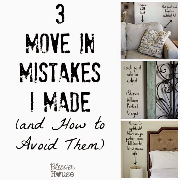 3 Move In Mistakes I Made | Bless'er House 3 Move In Mistakes I Made | Bless'er House