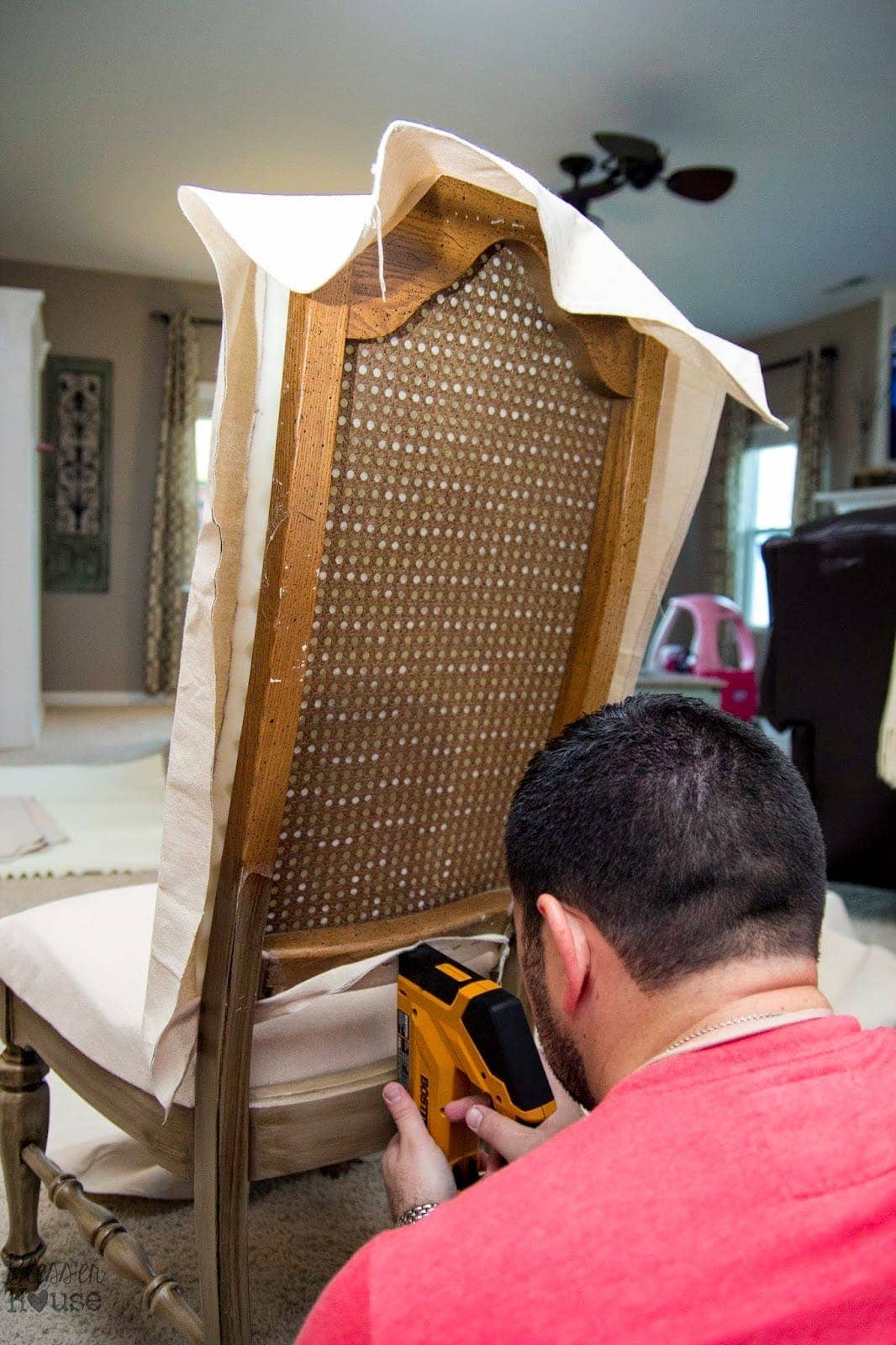 Bless'er House | Restoration Hardware Knock Off No Sew Dining Chairs