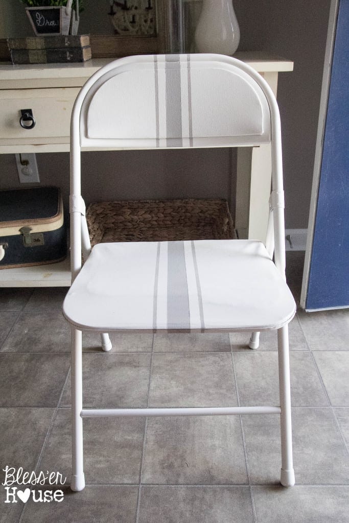 Easy Grainsack Style Folding Chair Makeover Bless'er House