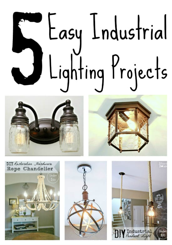 5 diy industrial light fixtures for under 25 bless er house