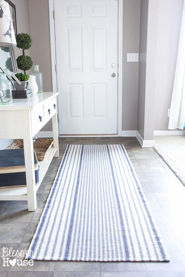 Ticking Stripe Foyer Runner Rug | Bless'er House Ticking Stripe Foyer Runner Rug | Bless'er House