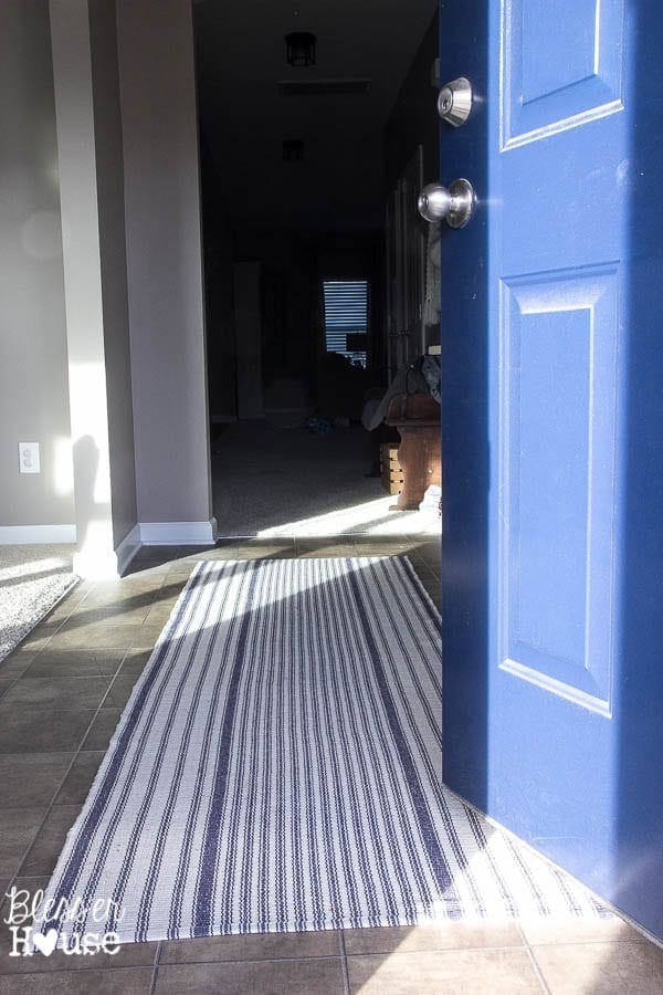Ticking Stripe Foyer Runner Rug | Bless'er House Ticking Stripe Foyer Runner Rug | Bless'er House