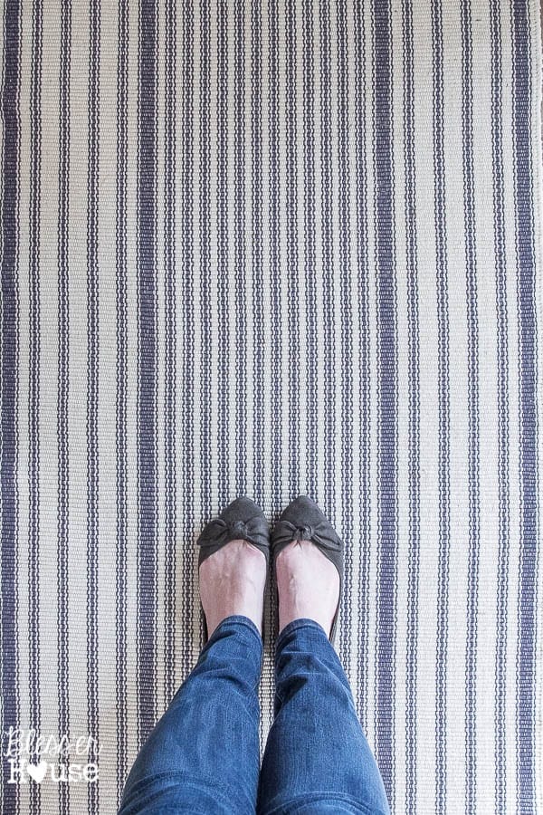 Ticking Stripe Foyer Runner Rug | Bless'er House Ticking Stripe Foyer Runner Rug | Bless'er House