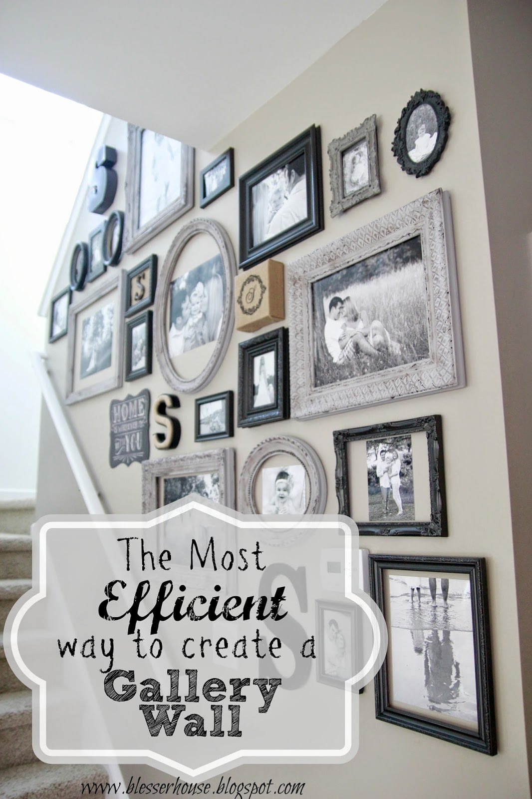 4 Thrifted Frames 1 Easy Distress Technique Bless Er House Update You Can See The Full Gallery Wall Reveal Here Plus Tips To Make Hanging Walls Incredibly Easy