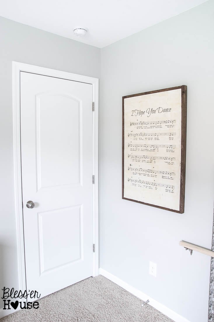 DIY Oversized Sheet Music Wooden Sign - RH Baby and Child KnockOff | Bless'er House