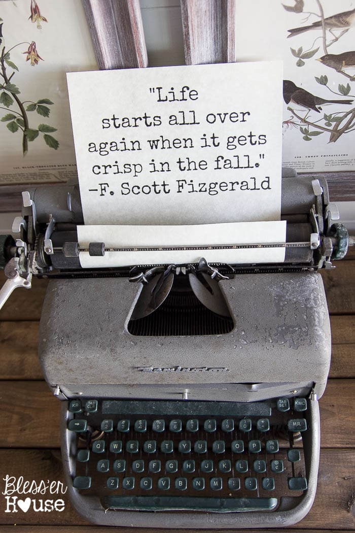 How To Decorate For Fall On A Budget Vintage Typewriter Free Printable How To Decorate For Fall On A Budget Blesserhouse