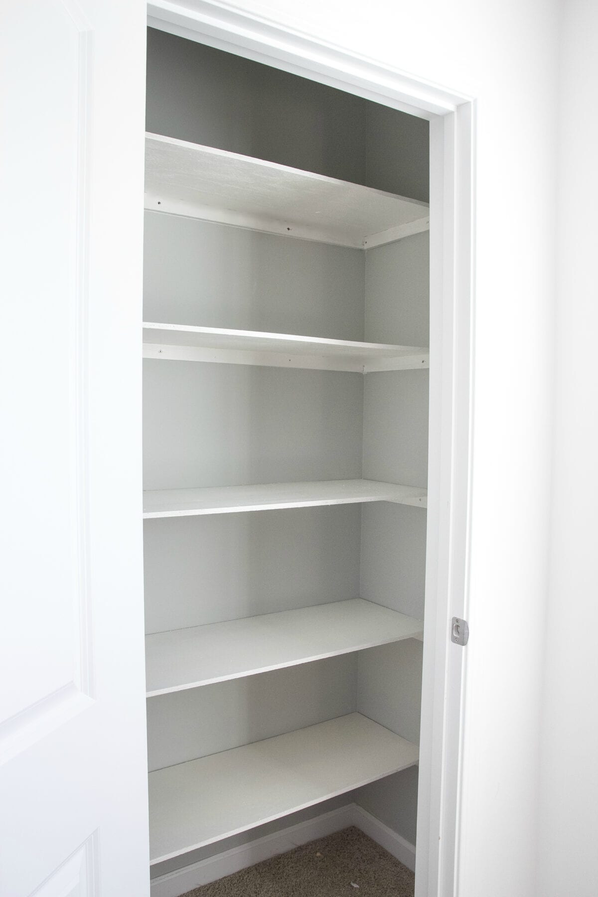 DIY Closet Shelving  Replacing The Wire Shelf In Our Nursery Closet -  Small Stuff Counts