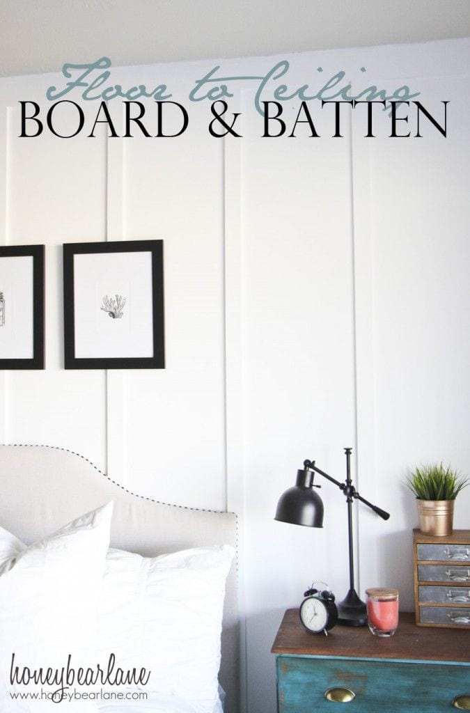DIY Planked Board and Batten Accent Wall Part 1 | blesserhouse.com
