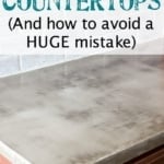 DIY Feather Finish Concrete Countertops and How to Avoid a Huge Mistake | blesserhouse.com - A thorough step-by-step tutorial with useful tips and advice on what not to do. 