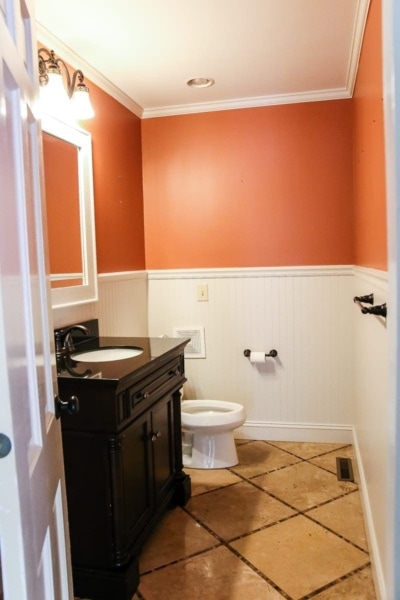 Aqua Meets Urban Powder Room Reveal - Bless'er House
