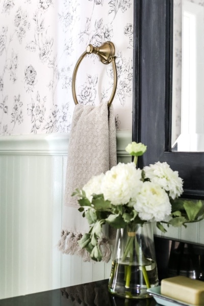 Aqua Meets Urban Powder Room Reveal - Bless'er House
