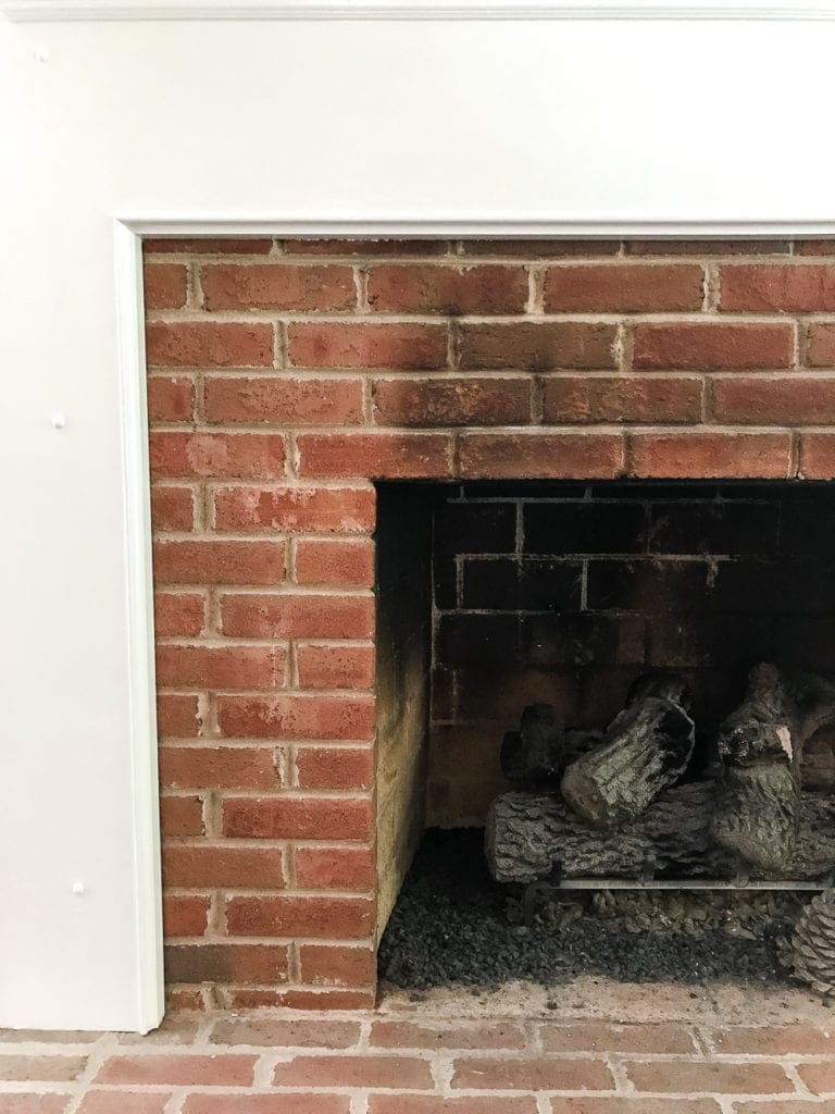 DIY Lime Washed Brick Fireplace Easy Tutorial Bless'er House