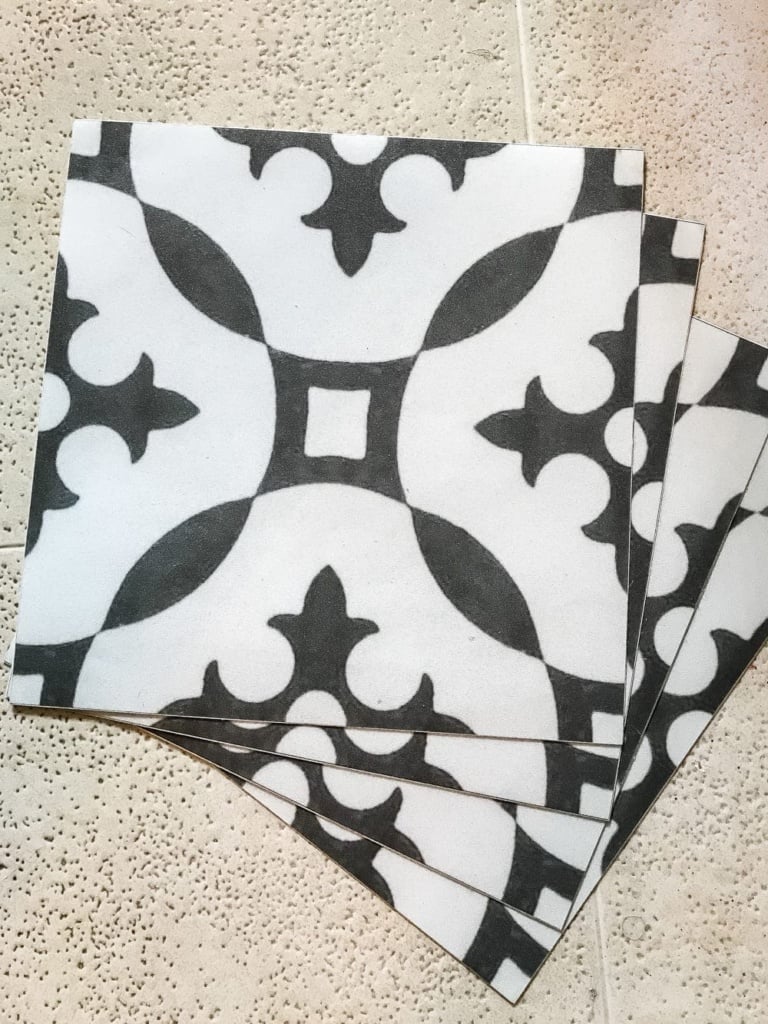 DIY Moroccan Vinyl Tile Floor Bless'er House