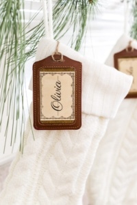 Easy DIY Stocking Name Tags + Personalized Printable Labels - Bless'er ...
