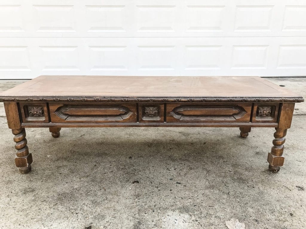 DIY Ottoman Bench from a Repurposed Coffee Table Bless'er House