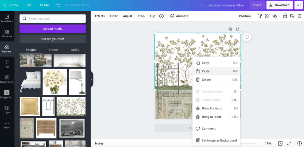 How to Make a Mood Board Room Design on Canva - Bless'er House