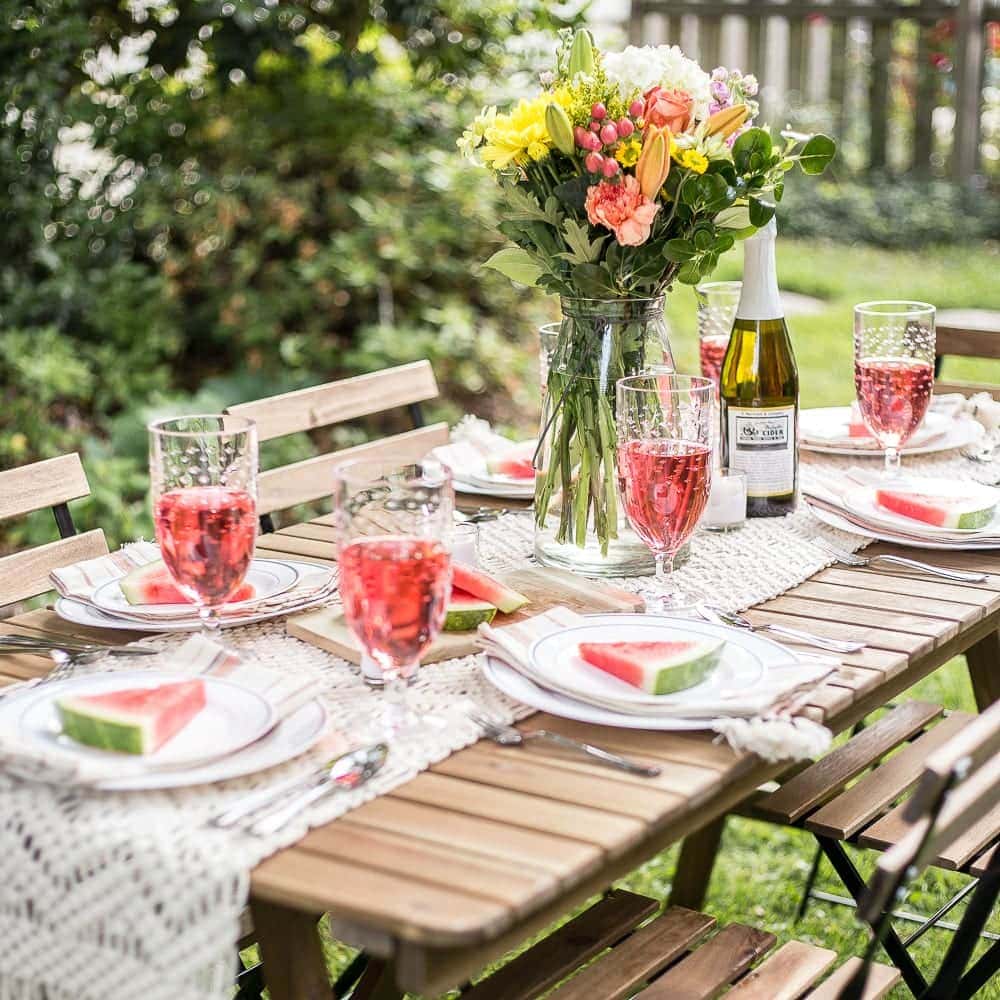 Backyard Barbecue Summer Tablescape Bless Er House