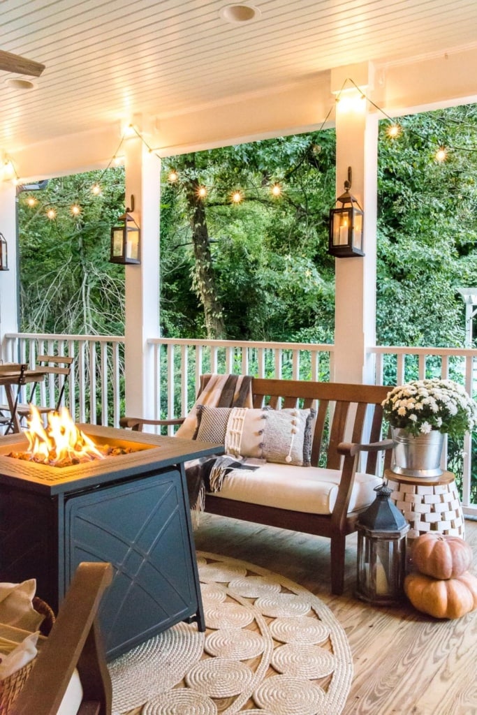 Fall Porch Tour and How to Add Cozy Style Outdoors - Bless'er House