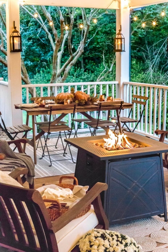 Fall Porch Tour and How to Add Cozy Style Outdoors - Bless'er House