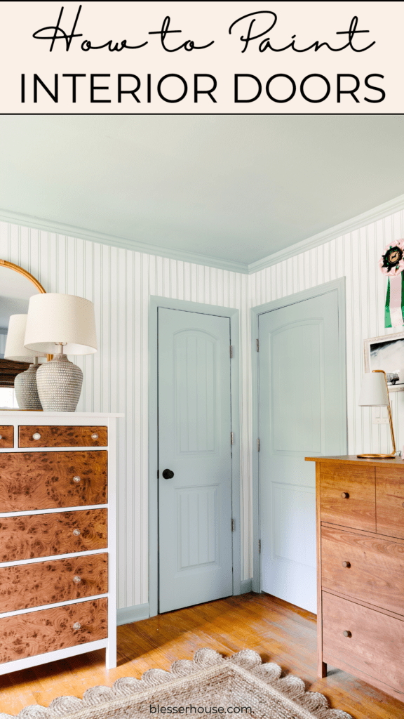 how to paint doors