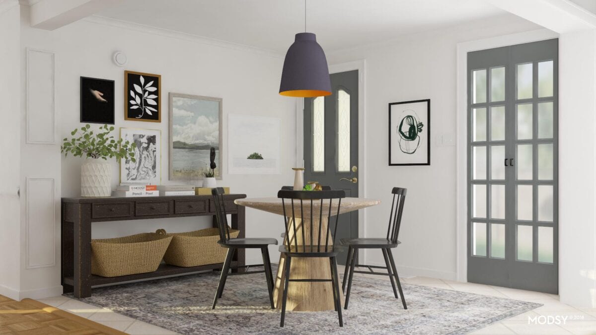 Modsy.com | An online 3D design rendering tool to help you plan furniture layouts and decor to fit your own personal style using images of your own home. #interiordesign #roomplanning #furniturelayout #roomlayout #designlayout 