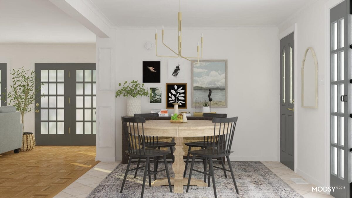 Modsy.com | An online 3D design rendering tool to help you plan furniture layouts and decor to fit your own personal style using images of your own home. #interiordesign #roomplanning #furniturelayout #roomlayout #designlayout 