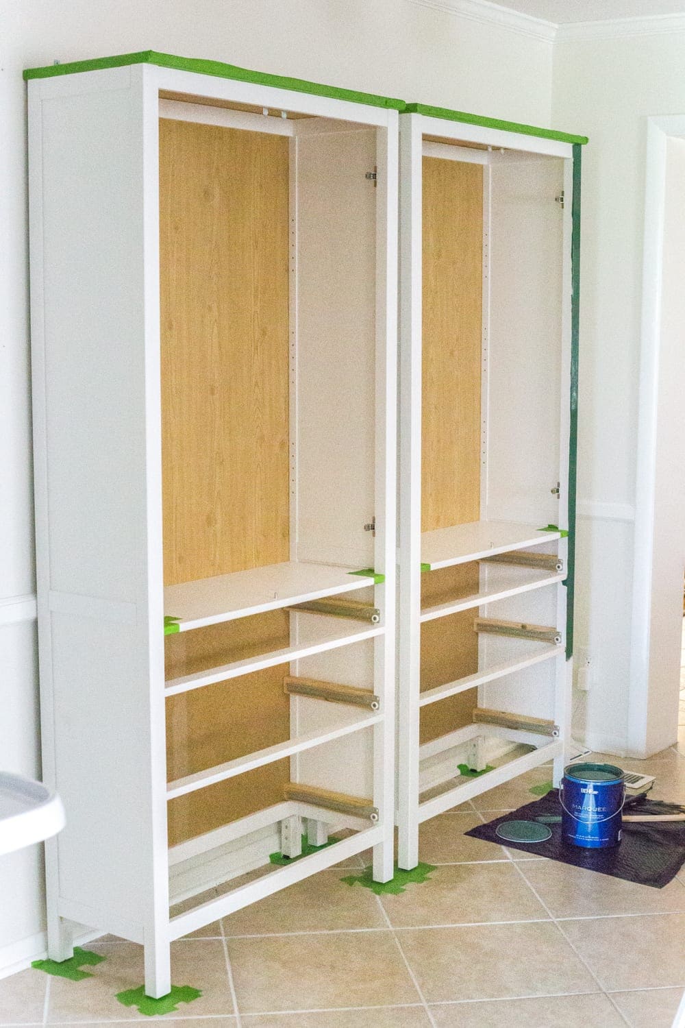 DIY IKEA Hemnes Pantry Cabinet | blesserhouse.com - cabinet before