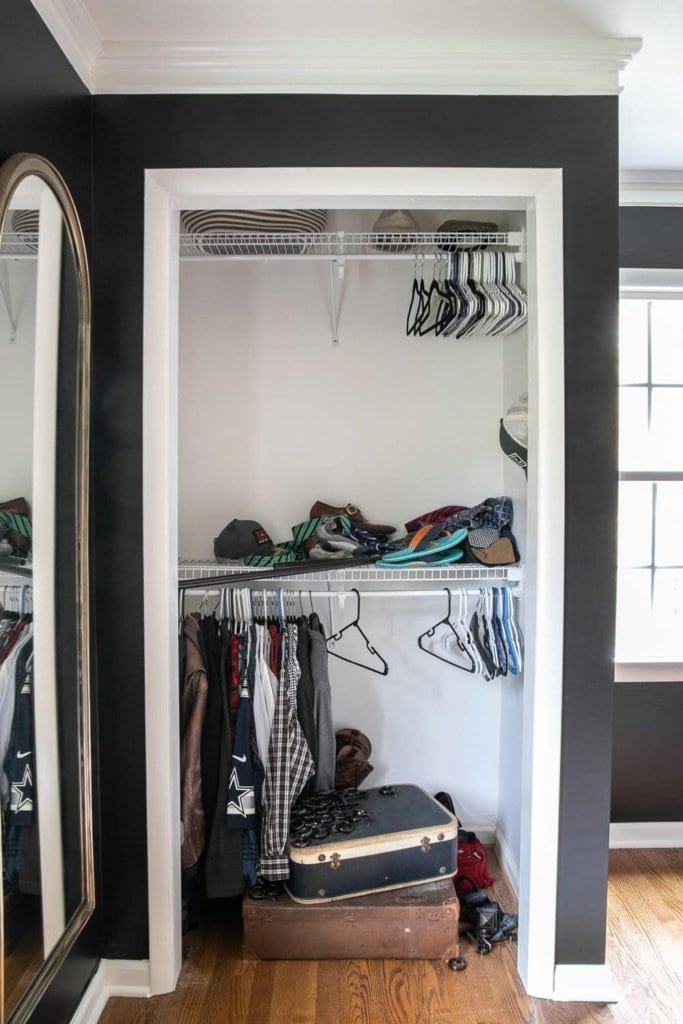 Easy DIY Mirrored French Bi-Fold Closet Door Makeover - Bless'er House