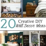 20 Creative DIY Wall Decor Ideas | A round-up of 20 of the best DIY wall decor ideas plus tutorials and tips to pull off the look easily and get the designer look for less.