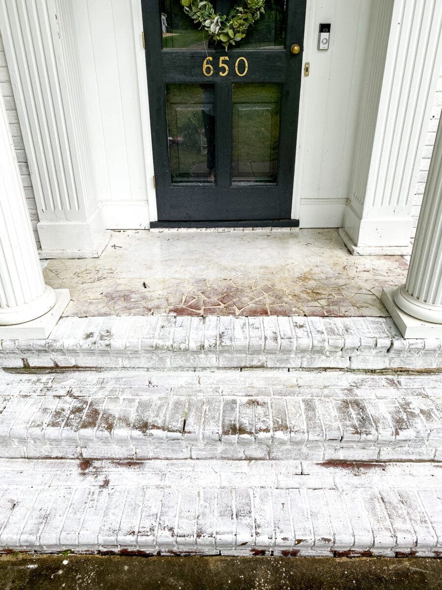 porch floor before