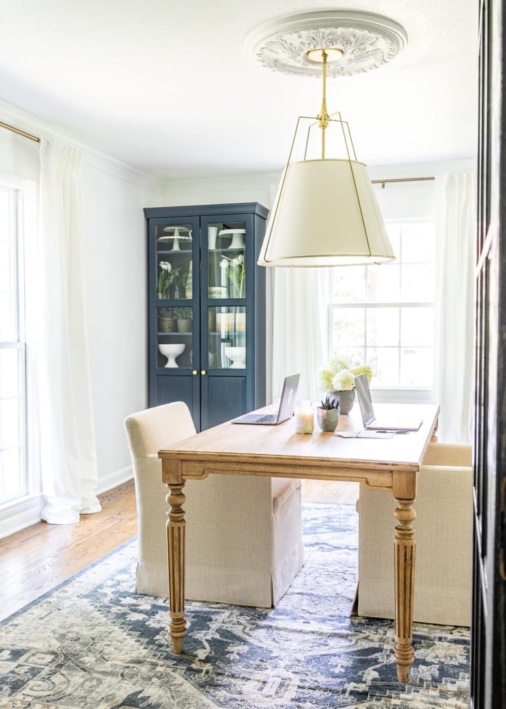 free home decor idea using sheets as curtains