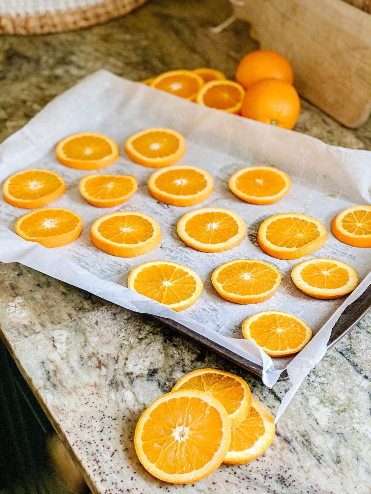 how to dry orange slices