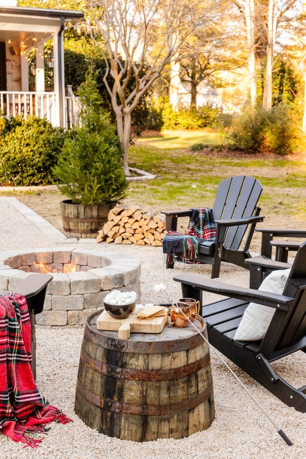 Backyard DIY Fire Pit Done in a Weekend - Bless'er House