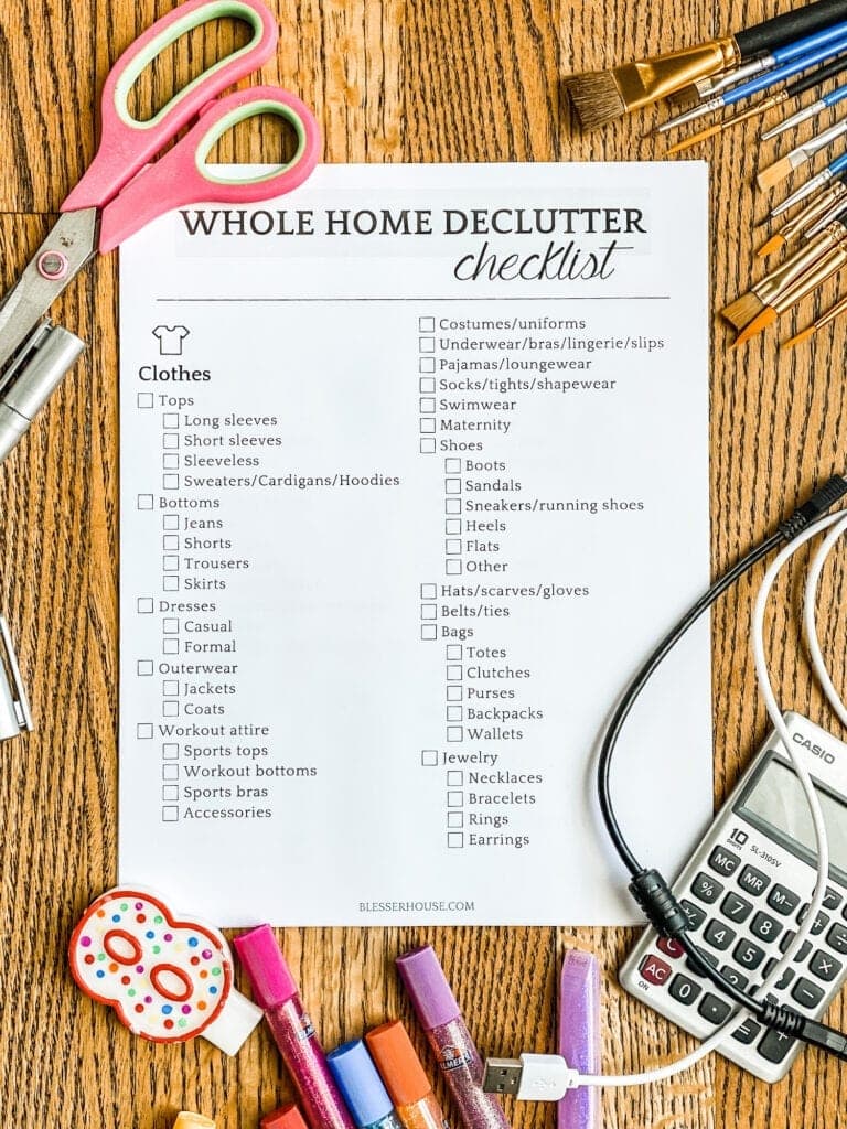 Free Ultimate Home Printable Declutter Checklist PDF Bless er House Free Ultimate Home Printable Declutter Checklist PDF Bless er House