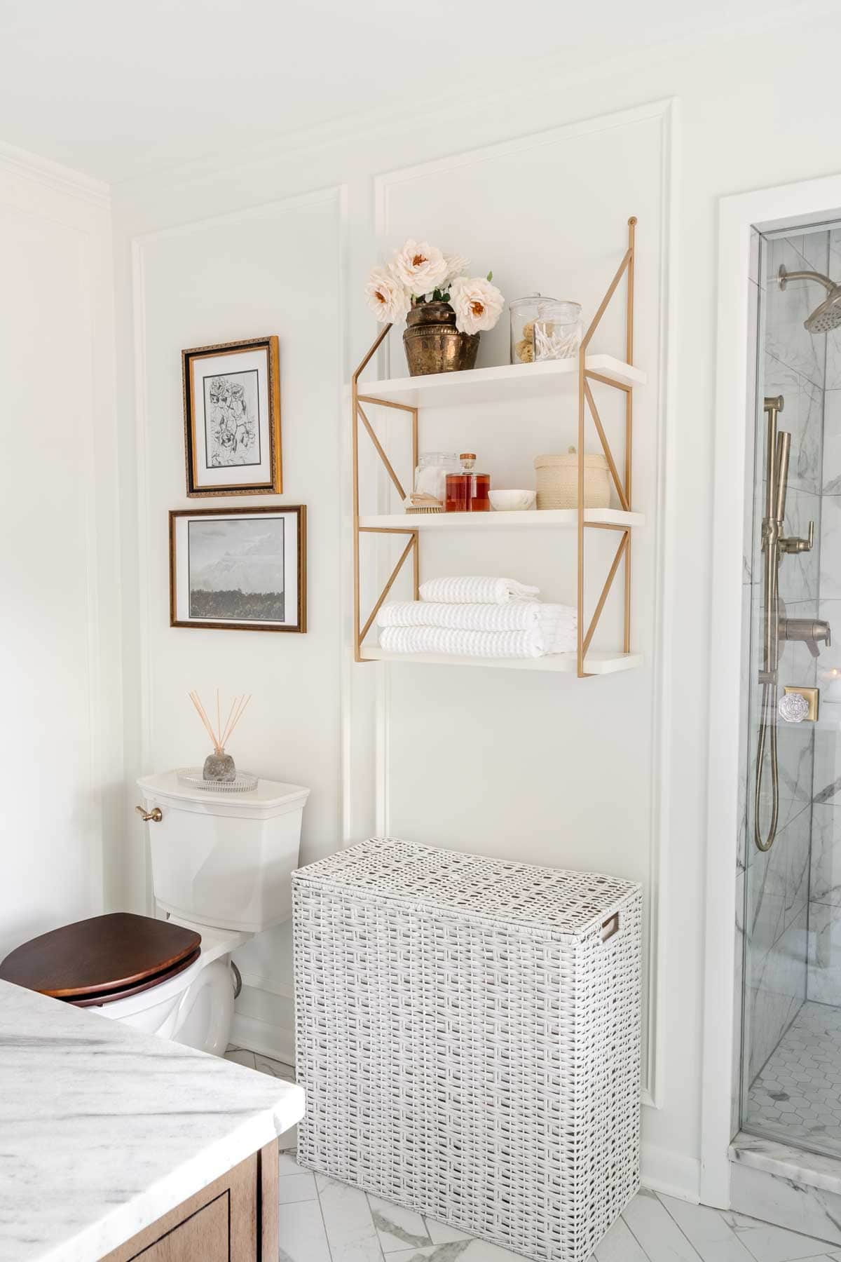 en suite modern vintage bathroom remodel