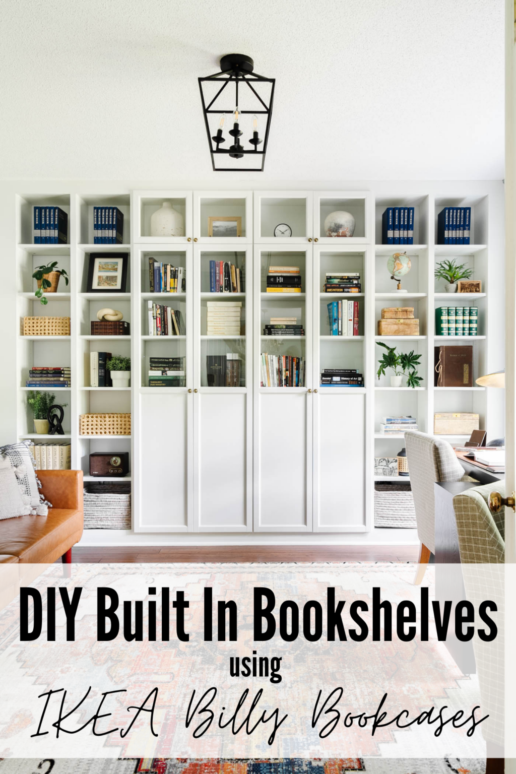 DIY Built In Bookshelves Using the IKEA Billy Bookcase Hack - Bless'er ...