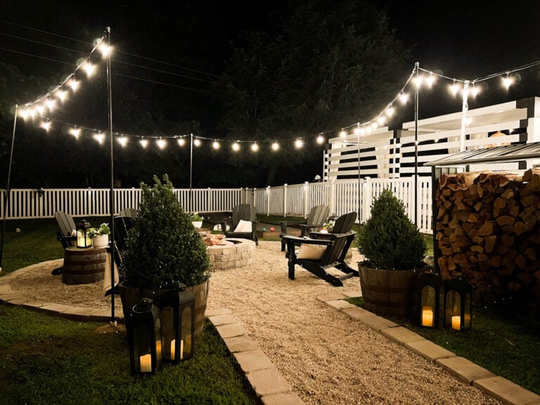 How to Hang Outdoor String Lights Anywhere in a Backyard – Protasm