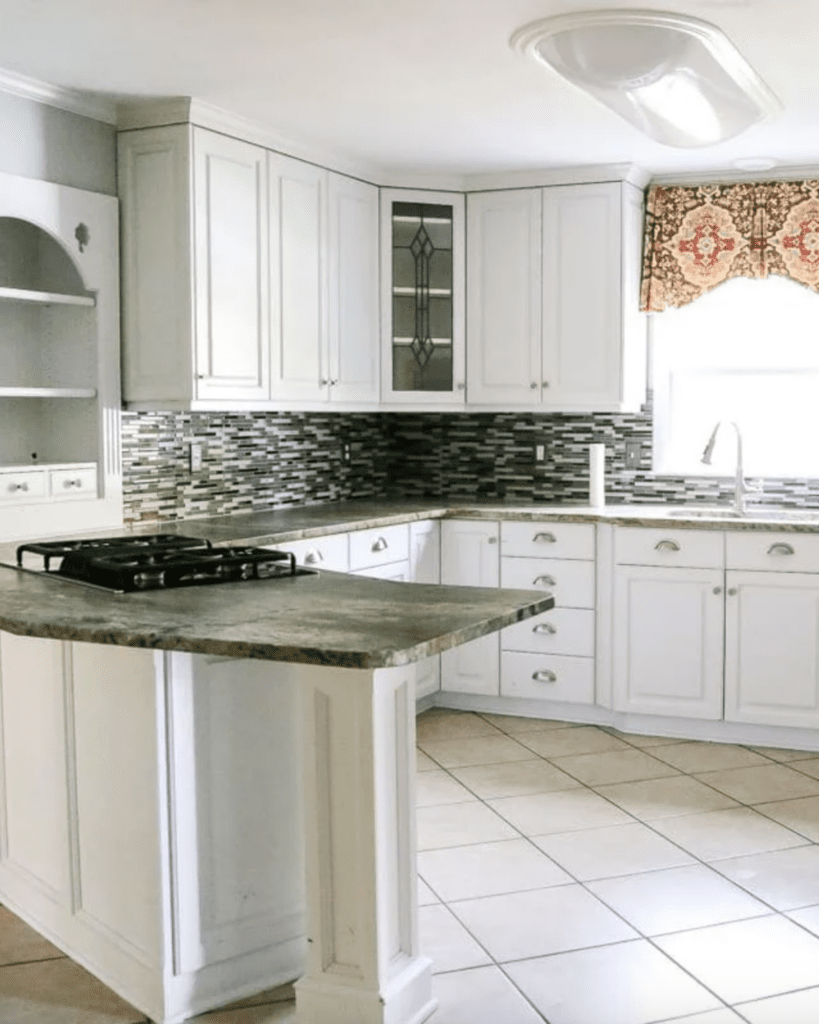 Corner Breakfast Nook and Kitchen Refresh Before and After! - Bless'er ...