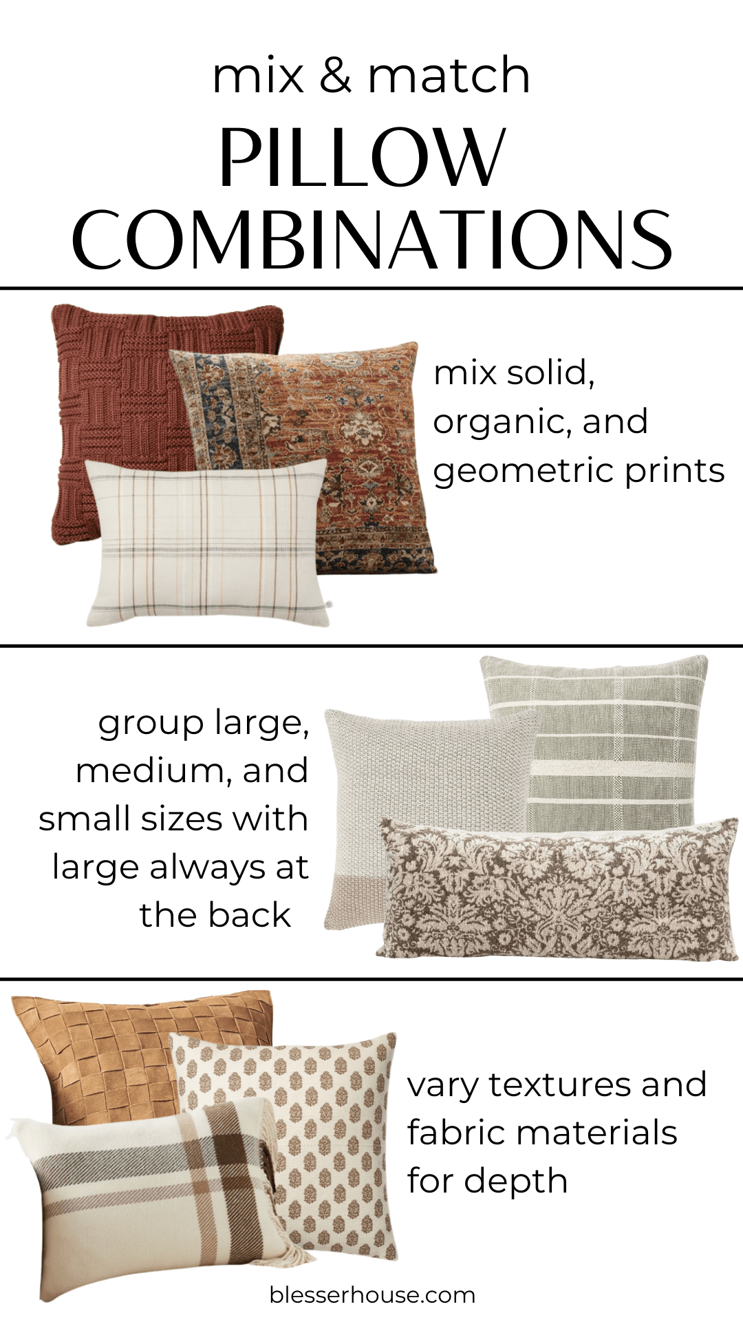 The Perfect Throw Pillow Formula for Every Sofa