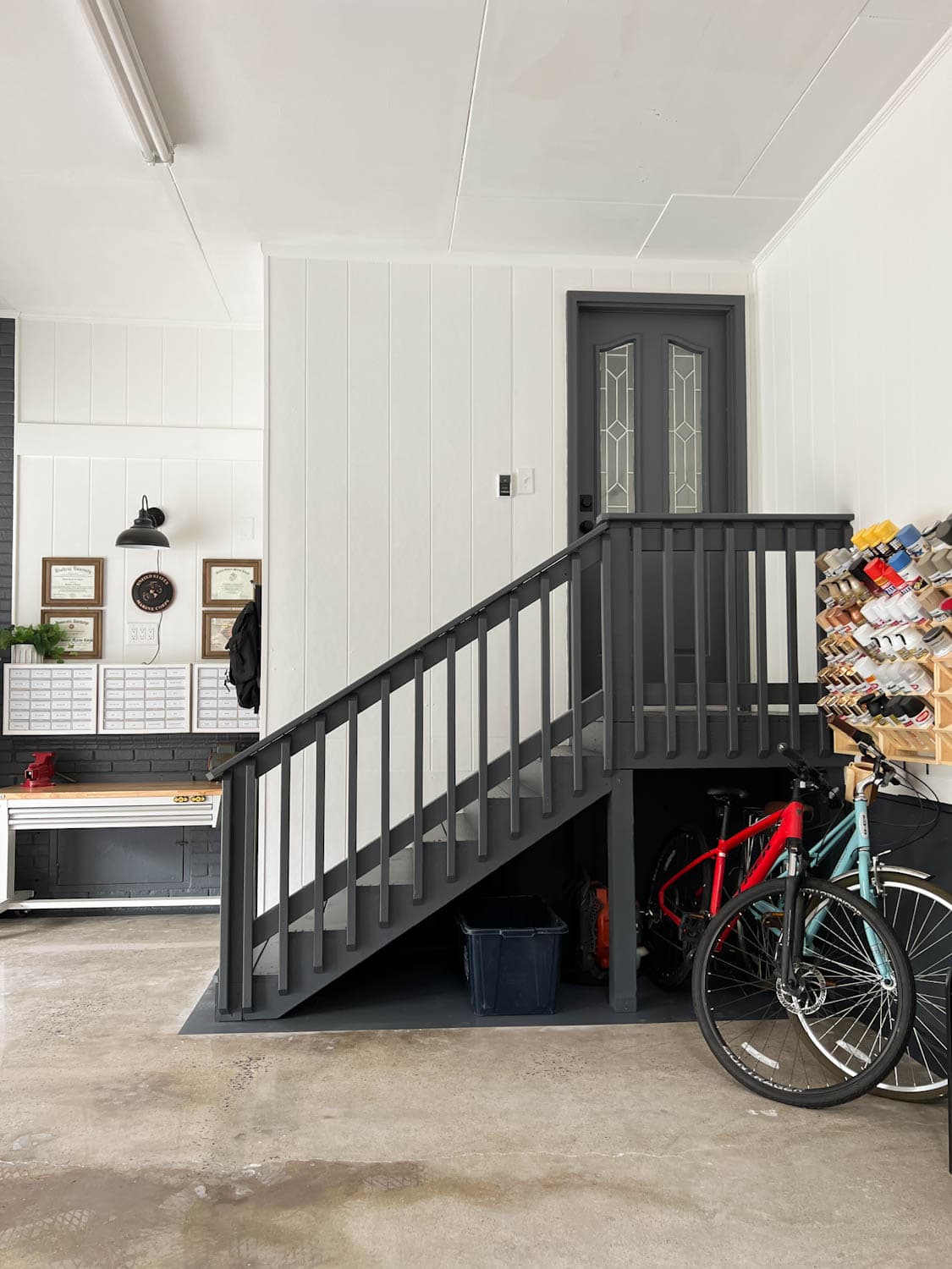 organized and decluttered garage
