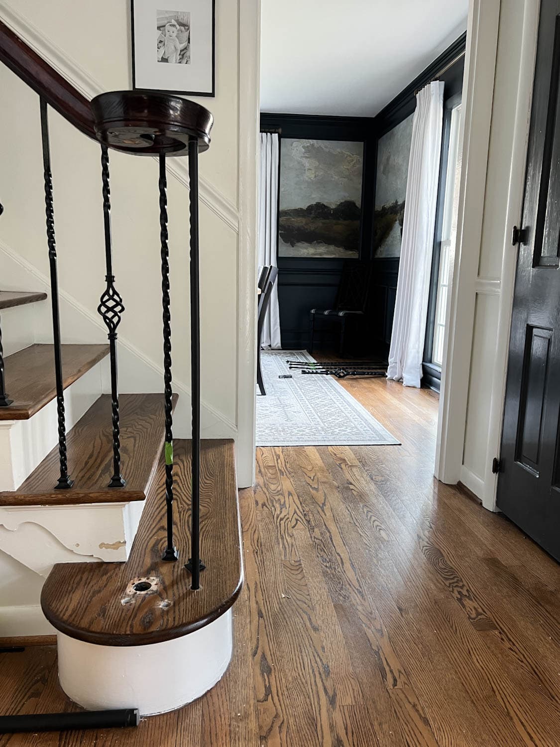 How to Replace Stair Spindles DIY Stair Makeover Keenely Bliss