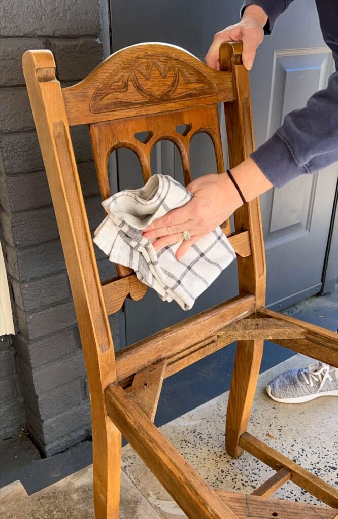 Timber Ridge Chairs Rusting How to Refinish Wood Furniture Without Stripping | Desk Chair Makeover ...