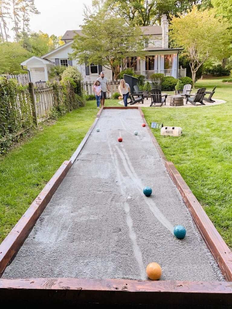 diy boccee ball court