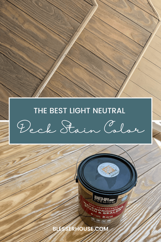 best deck stain color driftwood