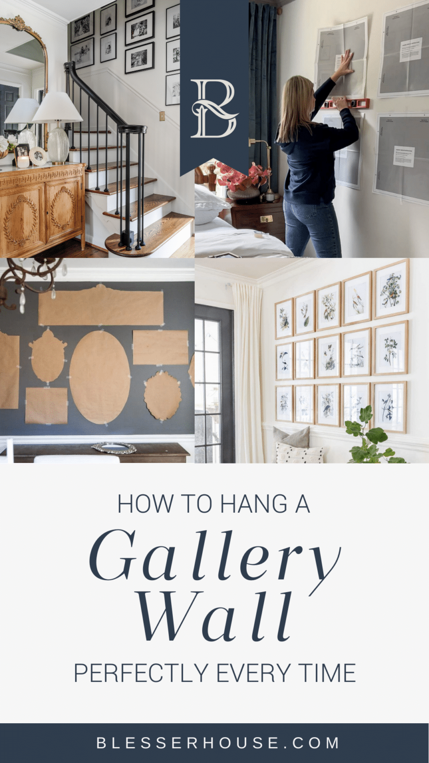 How to Hang a Gallery Wall Perfectly Every Time - Bless'er House