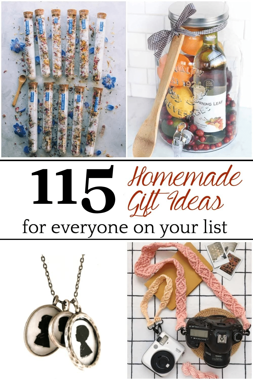 115 DIY Christmas Gift Ideas for Everyone on Your List - Bless'er House