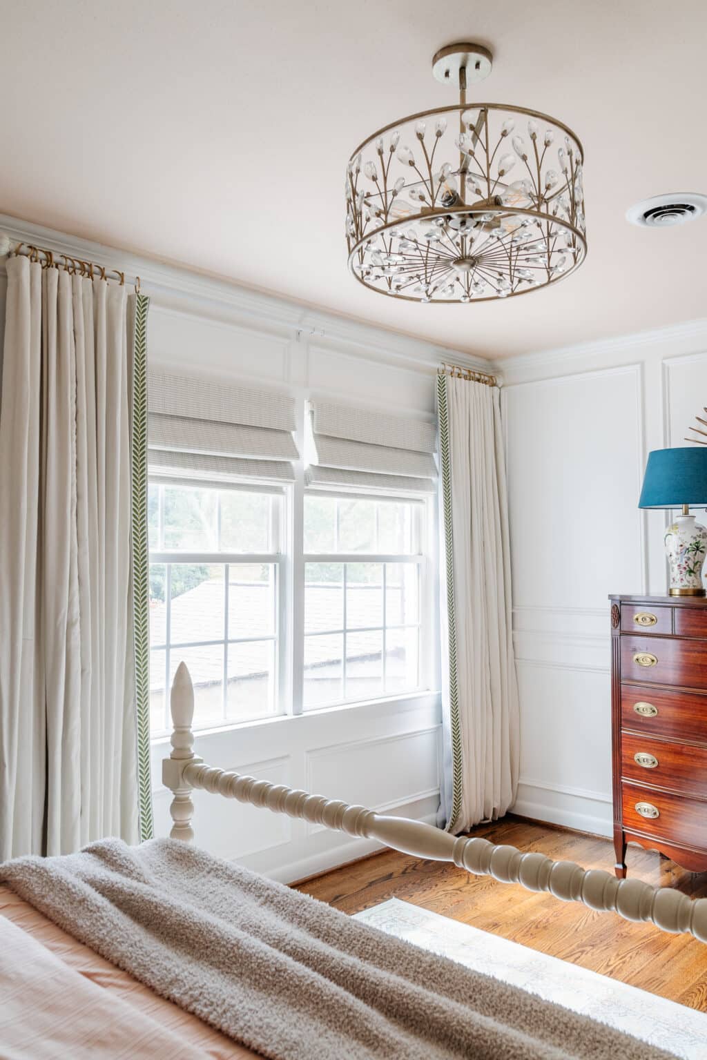 Easy DIY No Sew Curtains With Trim: Step By Step Tutorial - Bless'er House