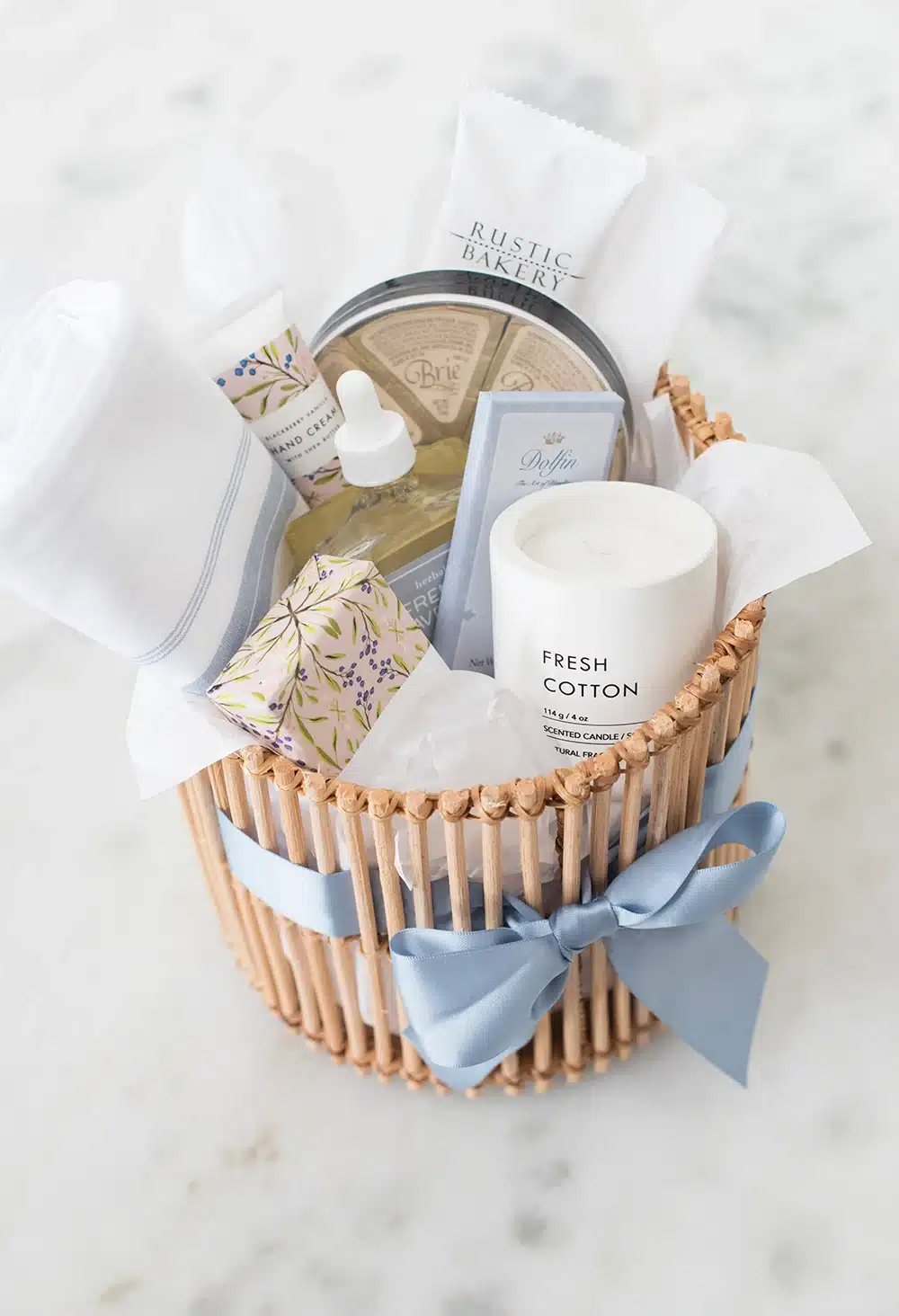 scented bath and home gift basket