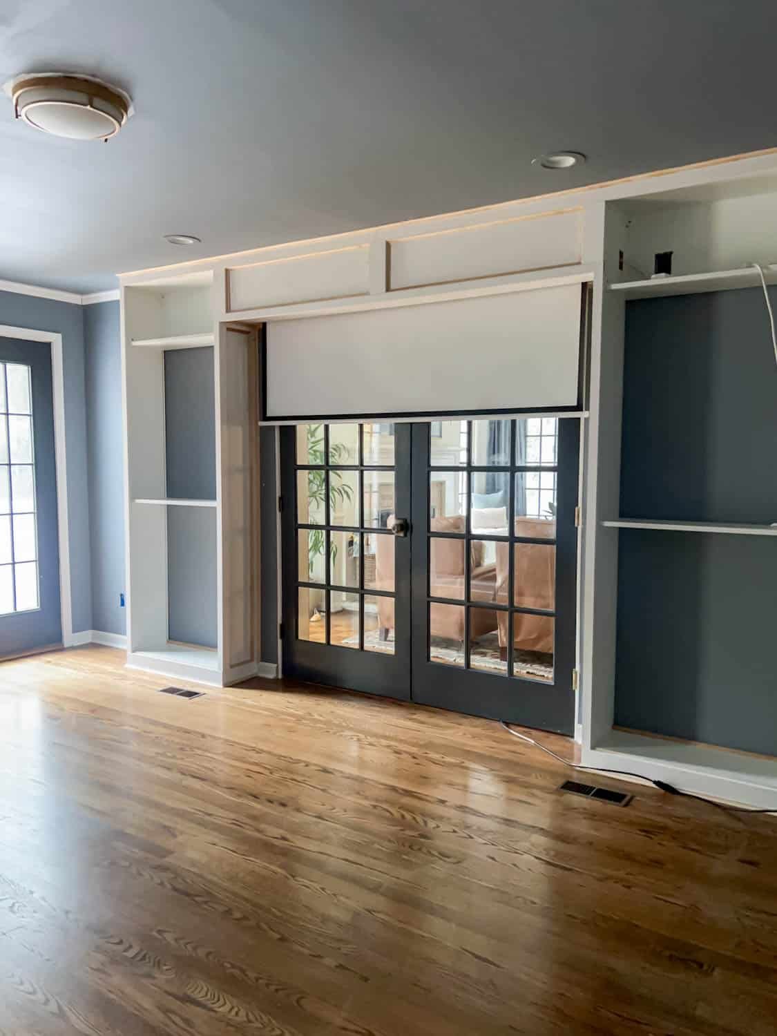 Hidden Projector Screen Best DIY IKEA Hack Tutorial Honest Home Experts