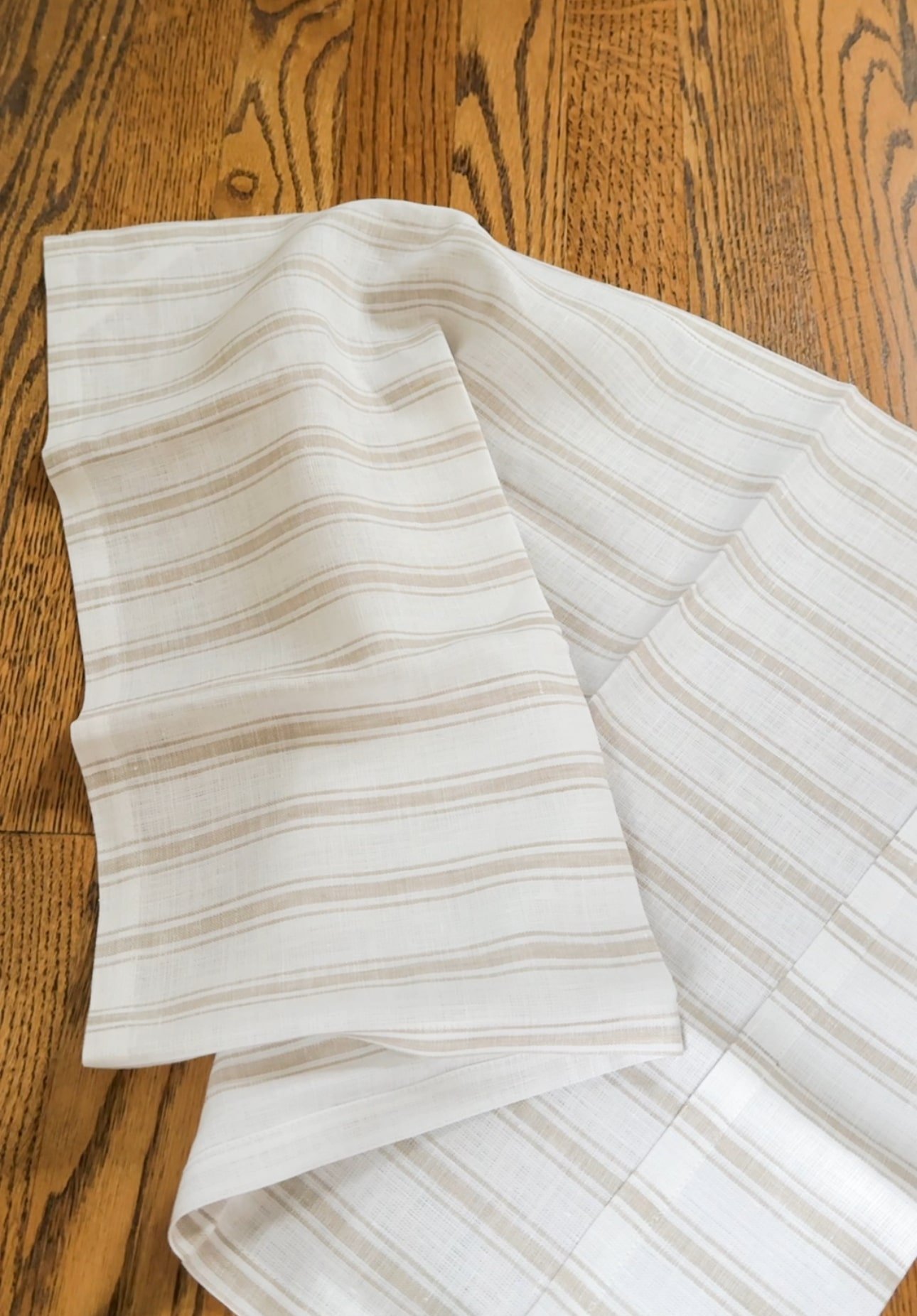 striped kitchen towel
